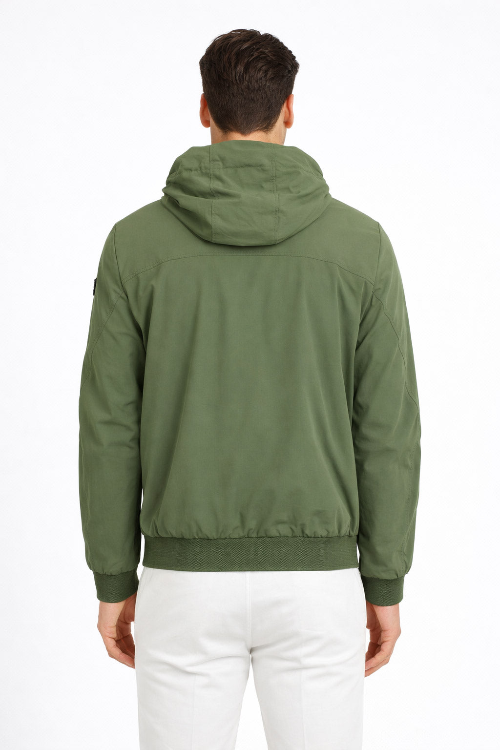 Giubbino Uomo Nylon Stretch Cappuccio 