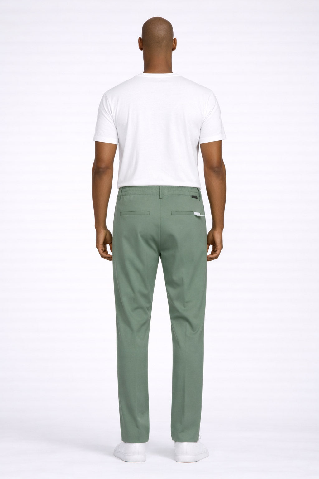 Pantalone Chino Uomo in Jersey con Elastico 