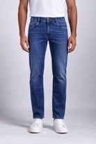 Jeans Uomo 5 Tasche Denim Stretch Slim 