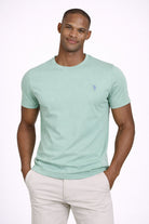 T-Shirt Uomo Cotone con logo ricamato 