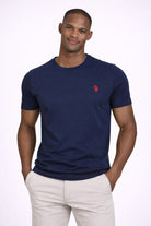 T-Shirt Uomo Cotone con logo ricamato 