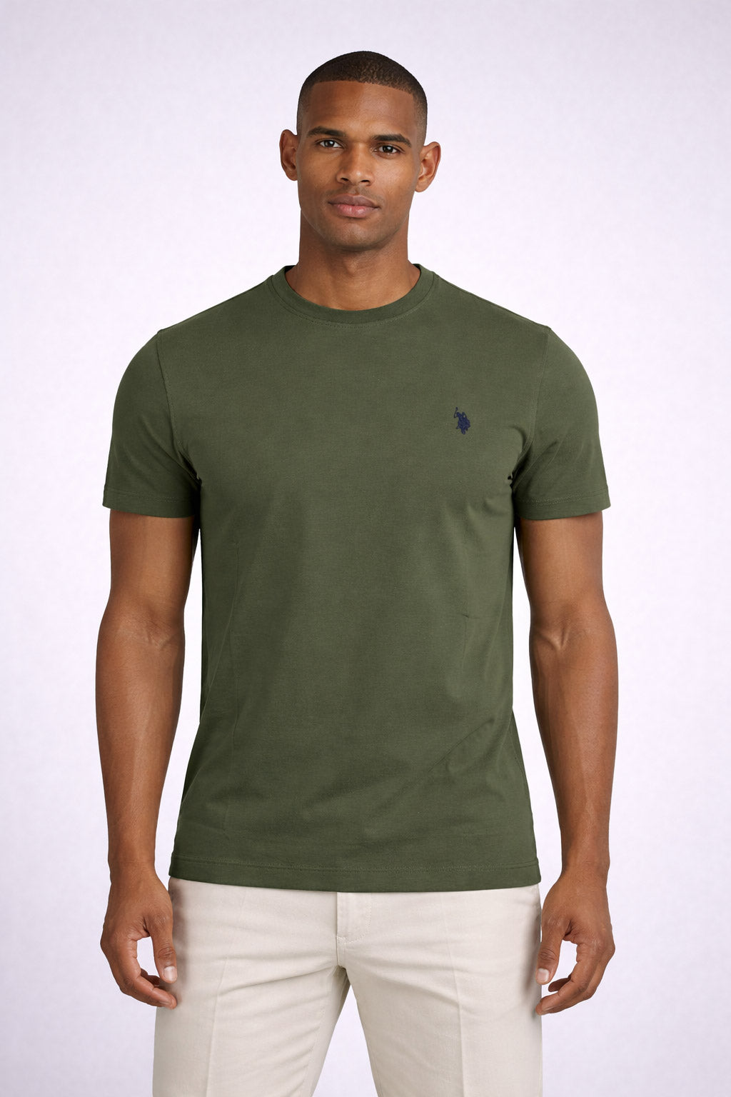 T-shirt uomo in cotone piquet con logo 