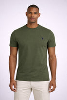T-shirt uomo in cotone piquet con logo 