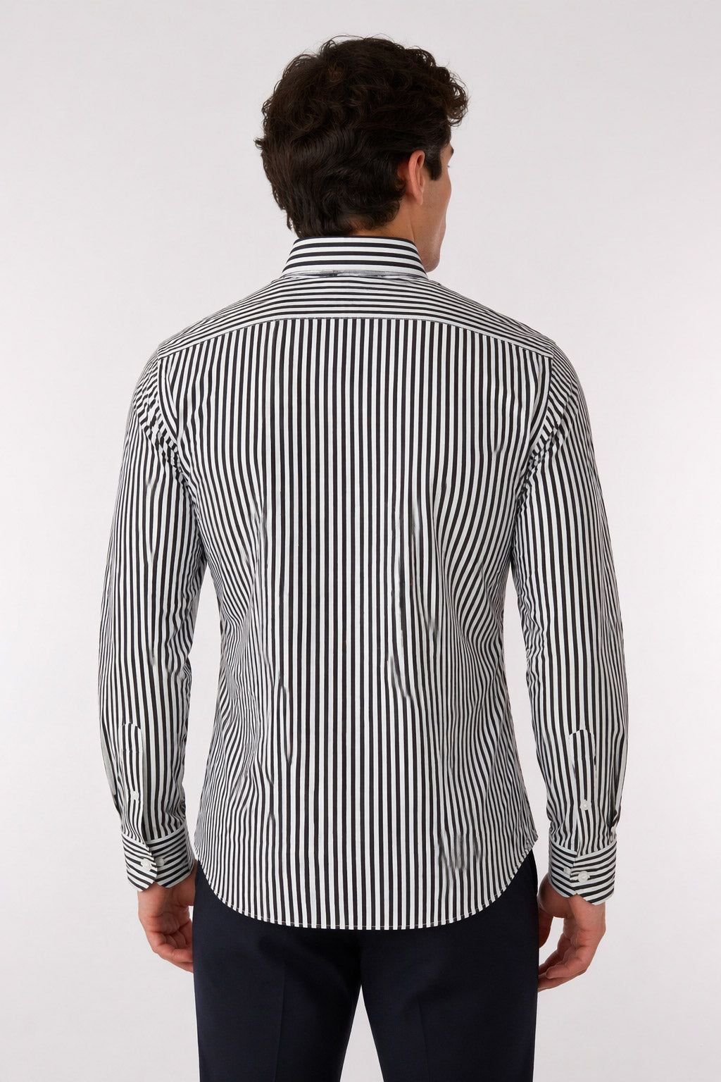 Camicia Uomo a Righe in Tessuto Active 