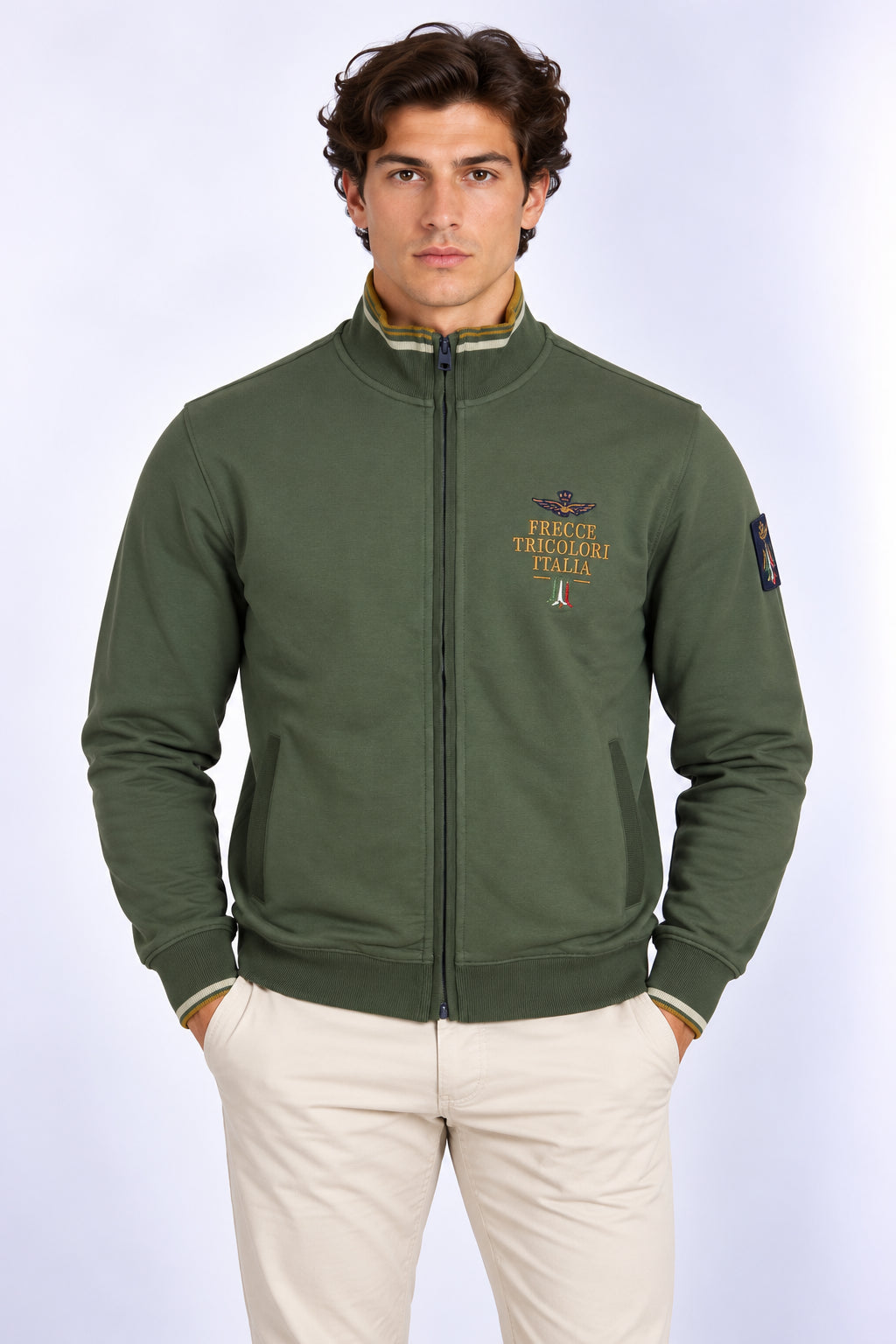 Felpa cardigan zip Frecce Tricolori Italia 