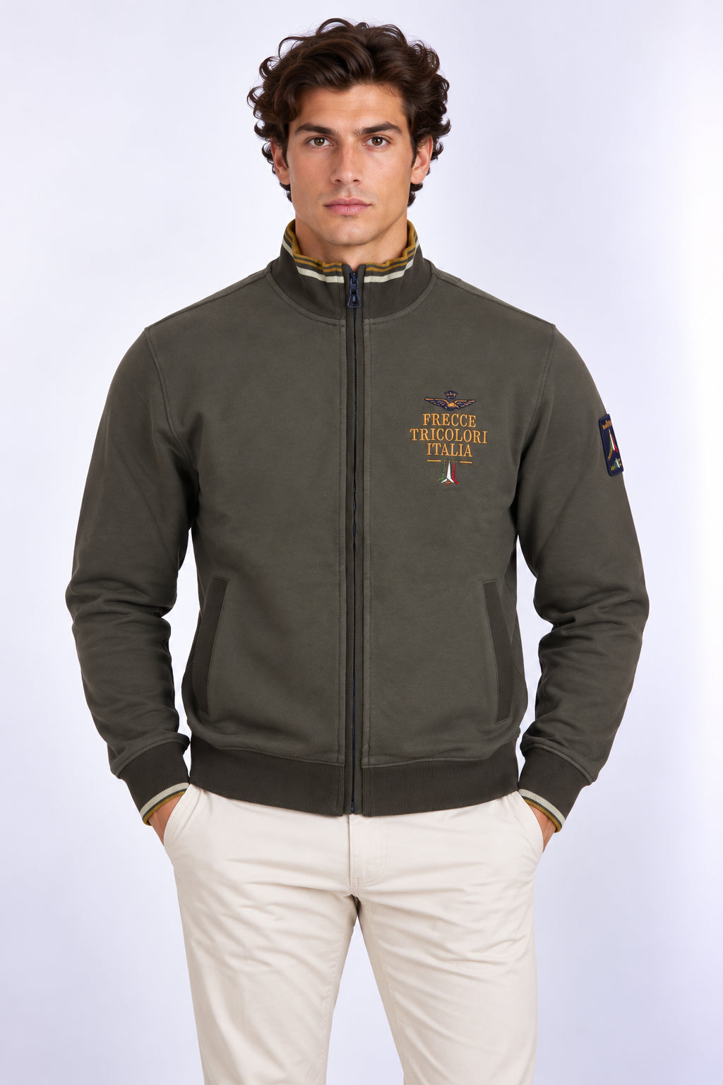 Felpa cardigan zip Frecce Tricolori Italia 