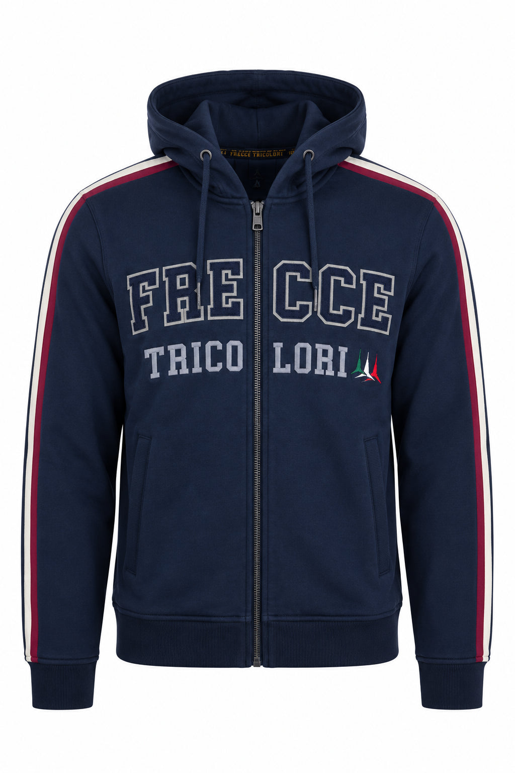 Felpa cardigan zip con cappuccio Frecce Tricolori 