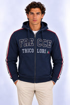 Felpa cardigan zip con cappuccio Frecce Tricolori 