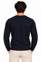 Tshirt manica lunga in jersey con logo ricamato 