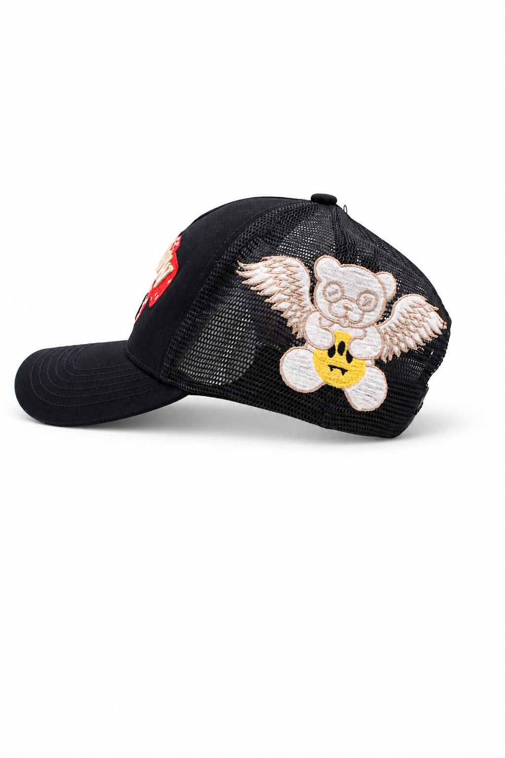 Cappellino Baseball Trucker Unisex con Visiera e Patch Ricamate 