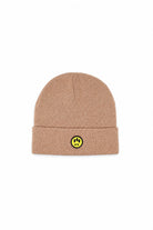 Berretto Unisex in Lana con Risvolto e Logo Smile 