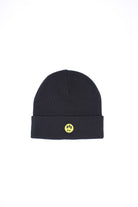 Berretto Unisex in Lana con Risvolto e Logo Smile 