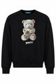 Felpa girocollo unisex con orsetto e lettering Barrow