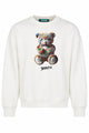 Felpa girocollo unisex con orsetto e lettering Barrow