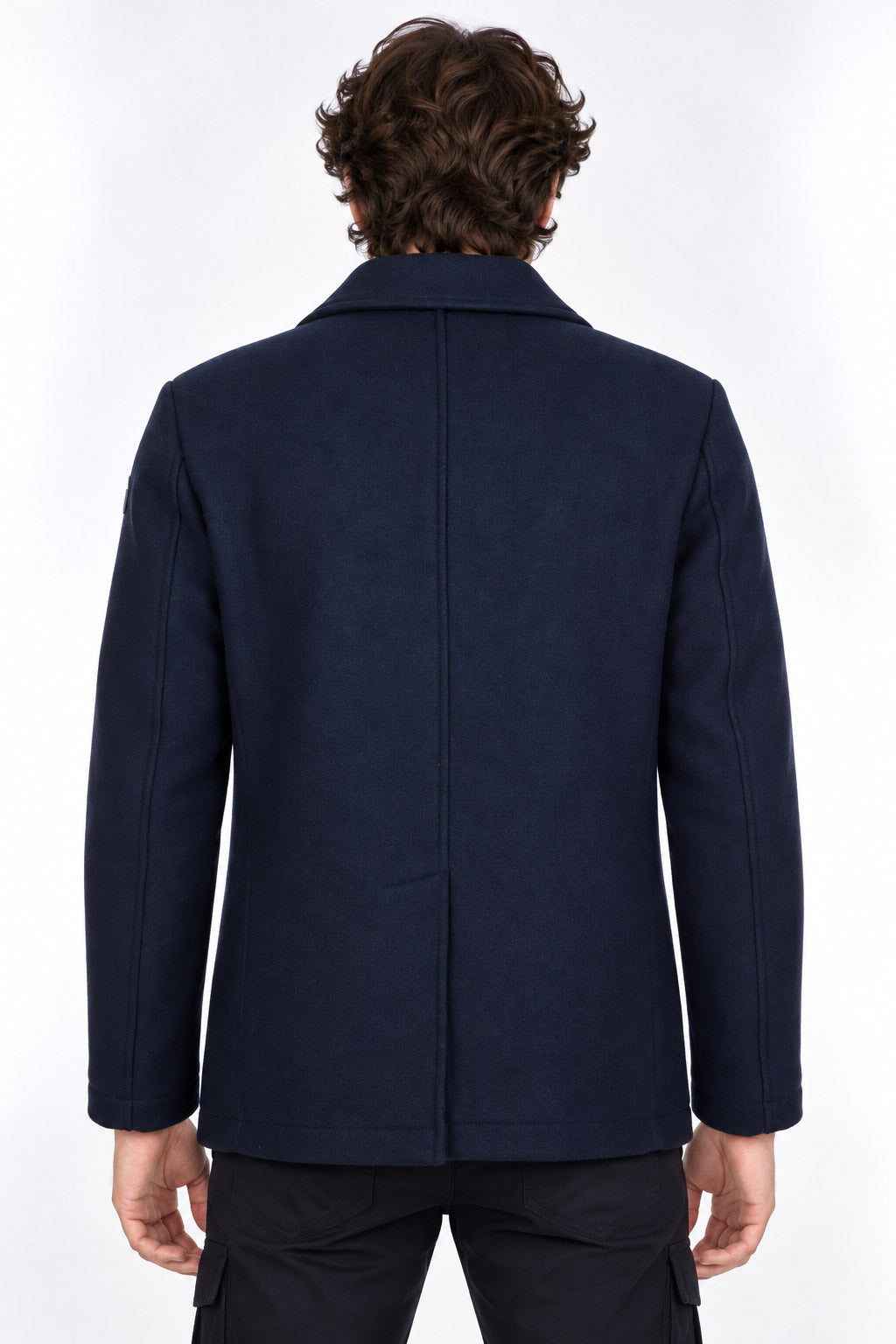 Giacca peacoat doppiopetto in misto lana CHOPIN 