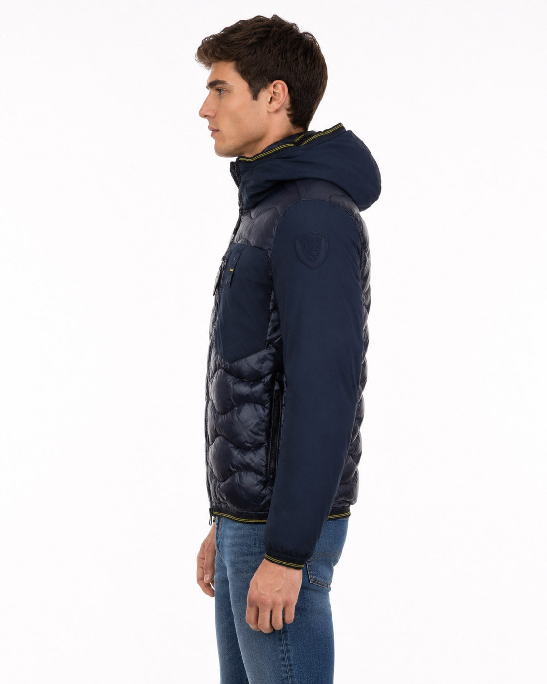 Piumino in nylon e neoprene con tasca ALBERT 