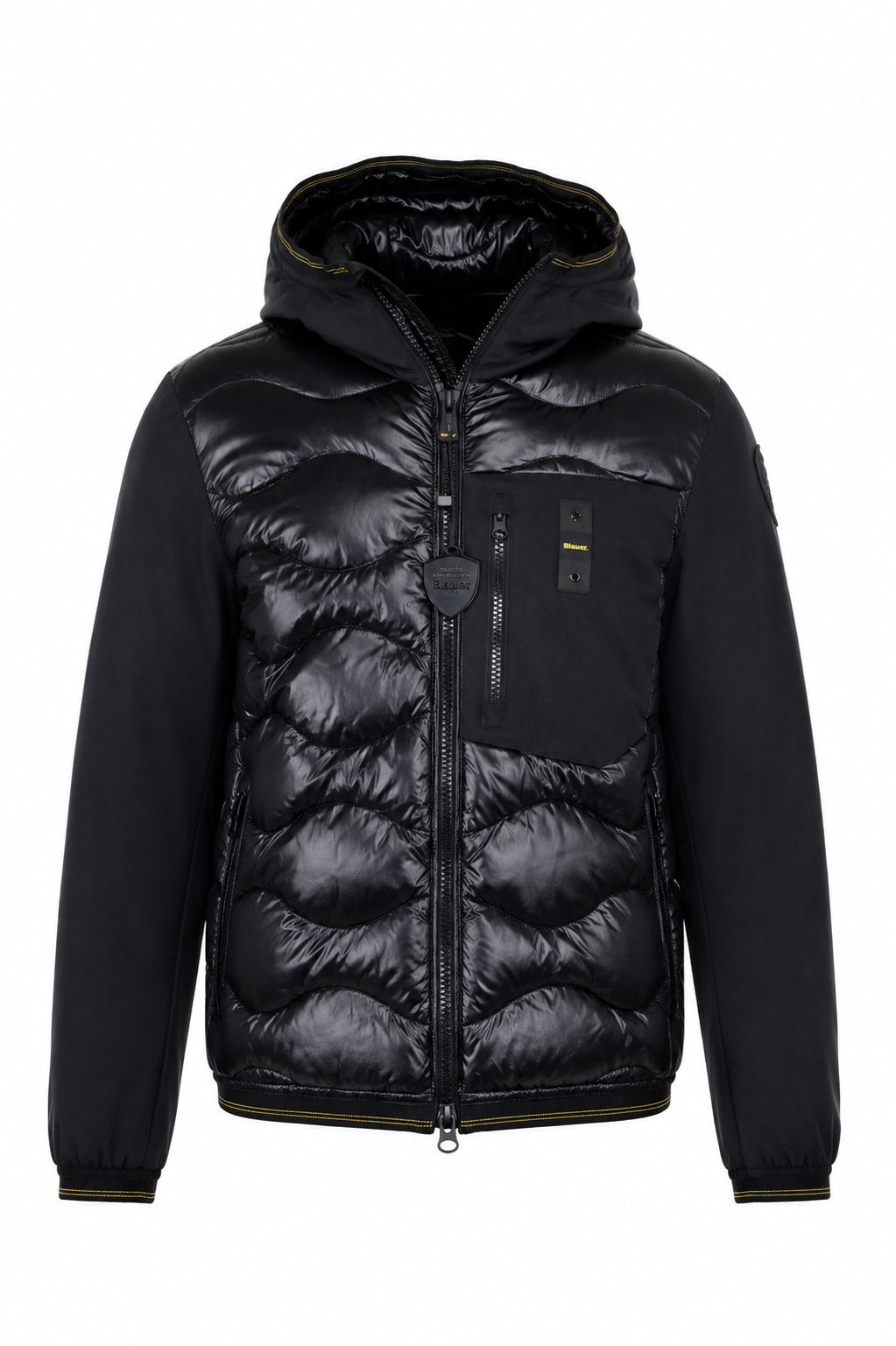 Piumino in nylon e neoprene con tasca ALBERT 