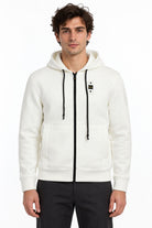 Felpa zip in neoprene con cappuccio COLBY NEOPRENE 