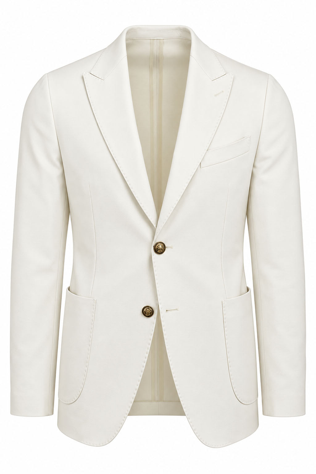 Giacca Blazer Uomo in Jersey Stretch con Bottoni in Metallo 