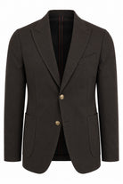 Giacca Blazer Uomo in Jersey Stretch con Bottoni in Metallo 