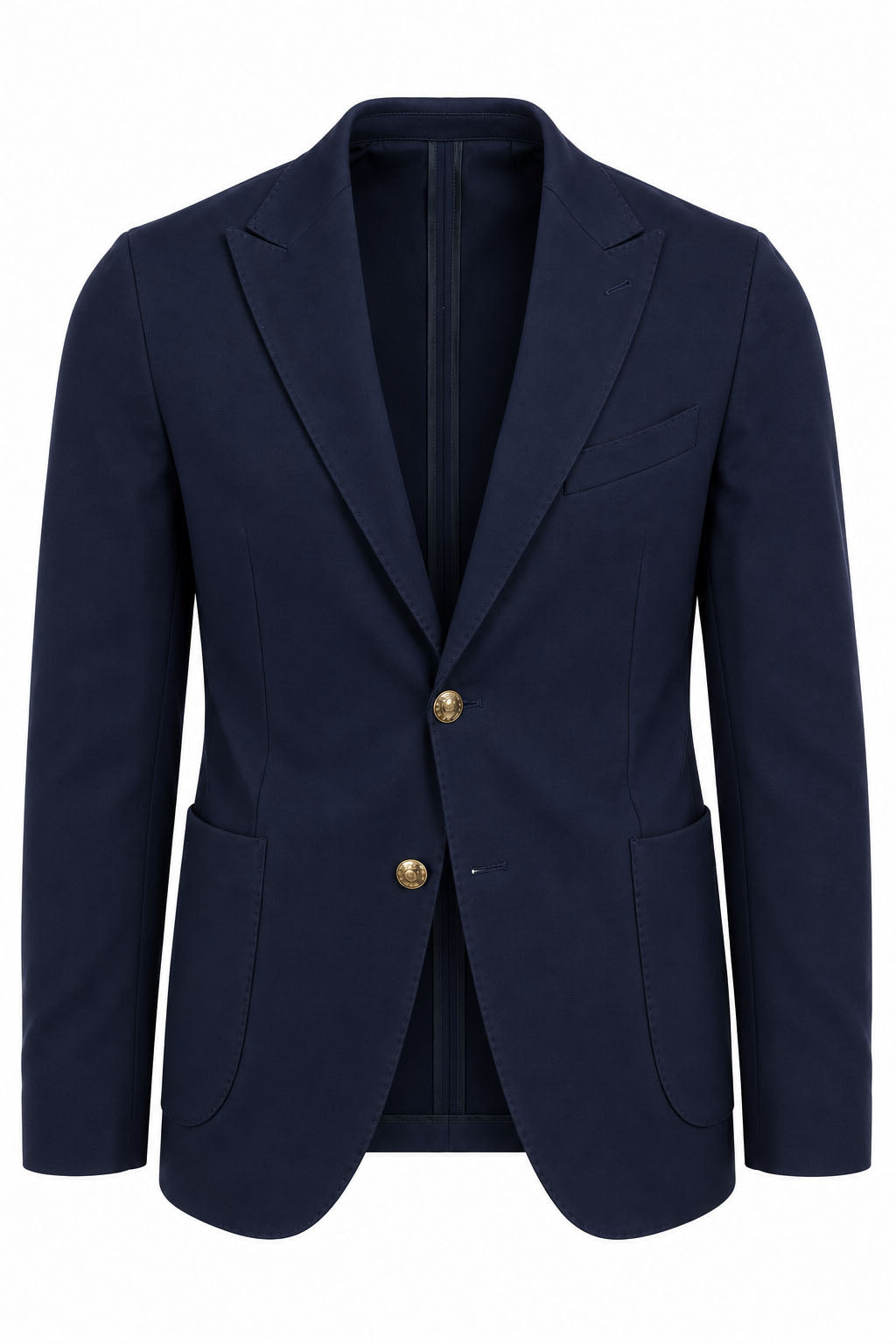 Giacca Blazer Uomo in Jersey Stretch con Bottoni in Metallo 