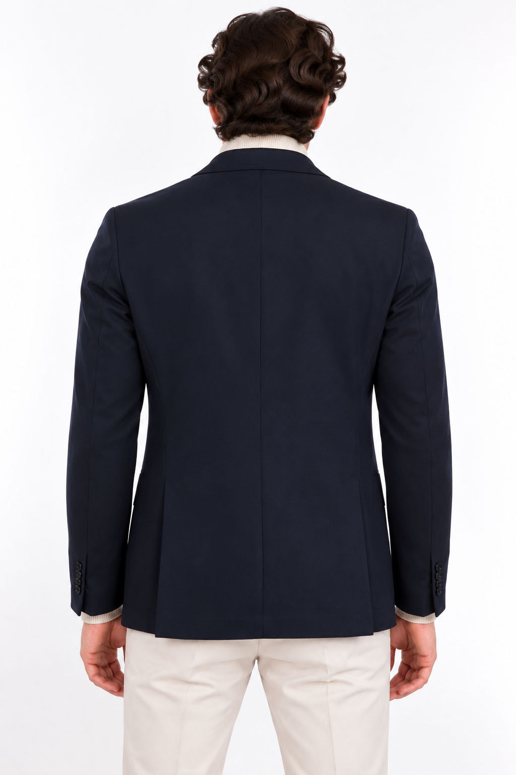 Giacca Blazer Uomo Doppiopetto in Jersey Tecnico Stretch 