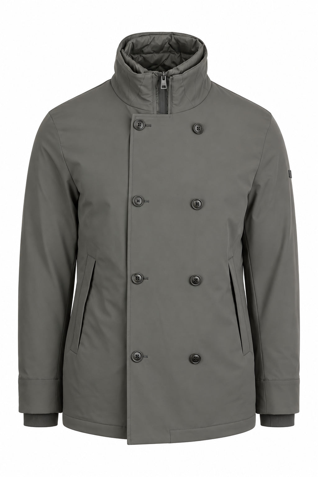Giacca peacoat doppiopetto con pettorina interna Edmund 