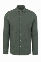 Camicia Uomo in Tessuto Tecnico Microfantasia 