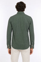 Camicia Uomo in Tessuto Tecnico Microfantasia 