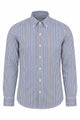 Camicia Uomo in Cotone a Righe Multicolor Button Down