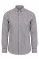 Camicia Uomo in Cotone a Righe Multicolor Button Down