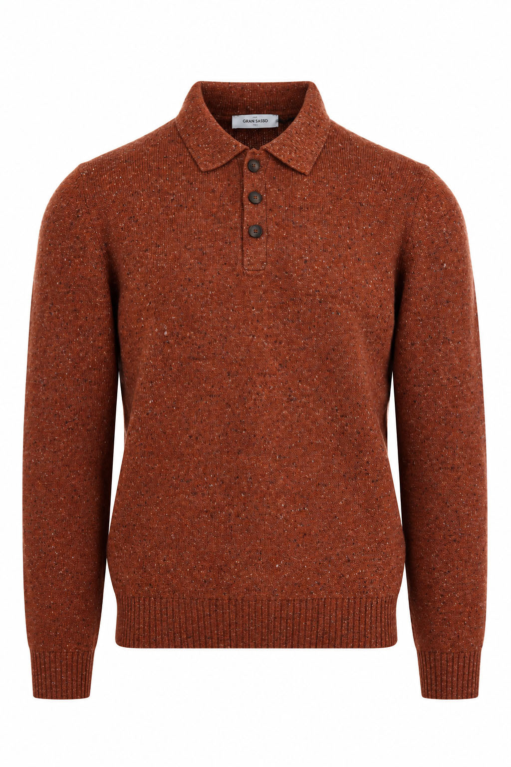 Polo Uomo in Lana e Cashmere con Filato Donegal 