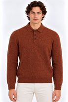 Polo Uomo in Lana e Cashmere con Filato Donegal 