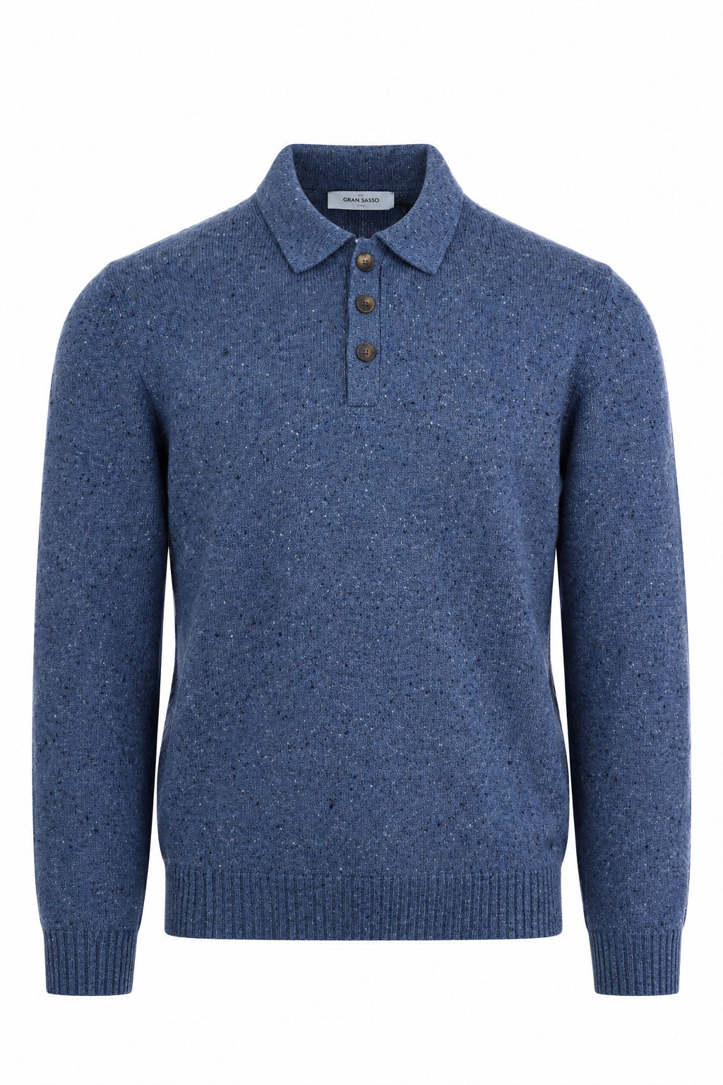 Polo Uomo in Lana e Cashmere con Filato Donegal 