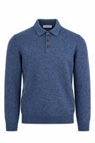 Polo Uomo in Lana e Cashmere con Filato Donegal 