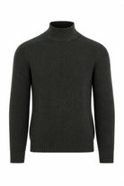 Maglia Uomo Collo Lupetto in Lana a Maglia Inglese 