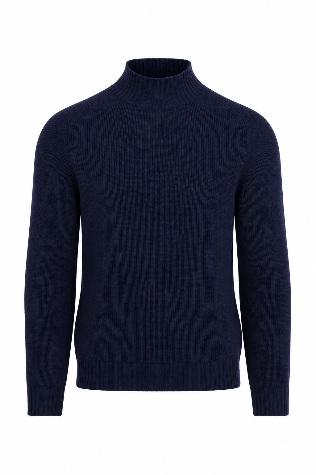 Maglia Uomo Collo Lupetto in Lana a Maglia Inglese 