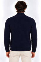 Maglia Uomo Collo Lupetto in Lana a Maglia Inglese 