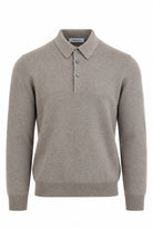 Polo Uomo a Manica Lunga in Lana e Cashmere 