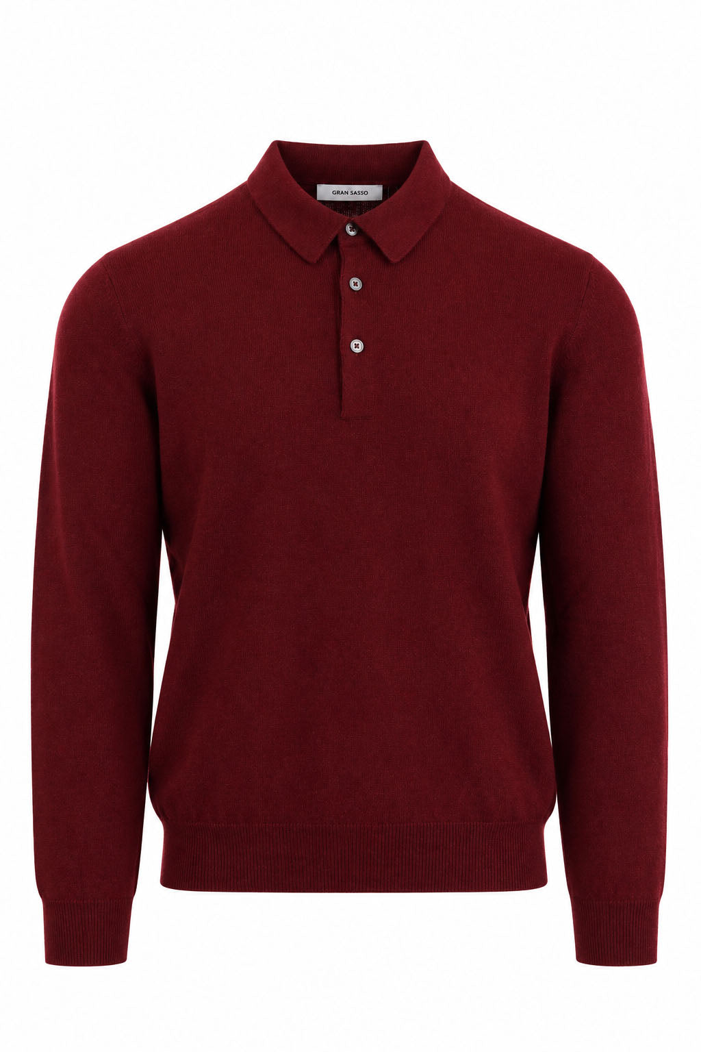 Polo Uomo a Manica Lunga in Lana e Cashmere 