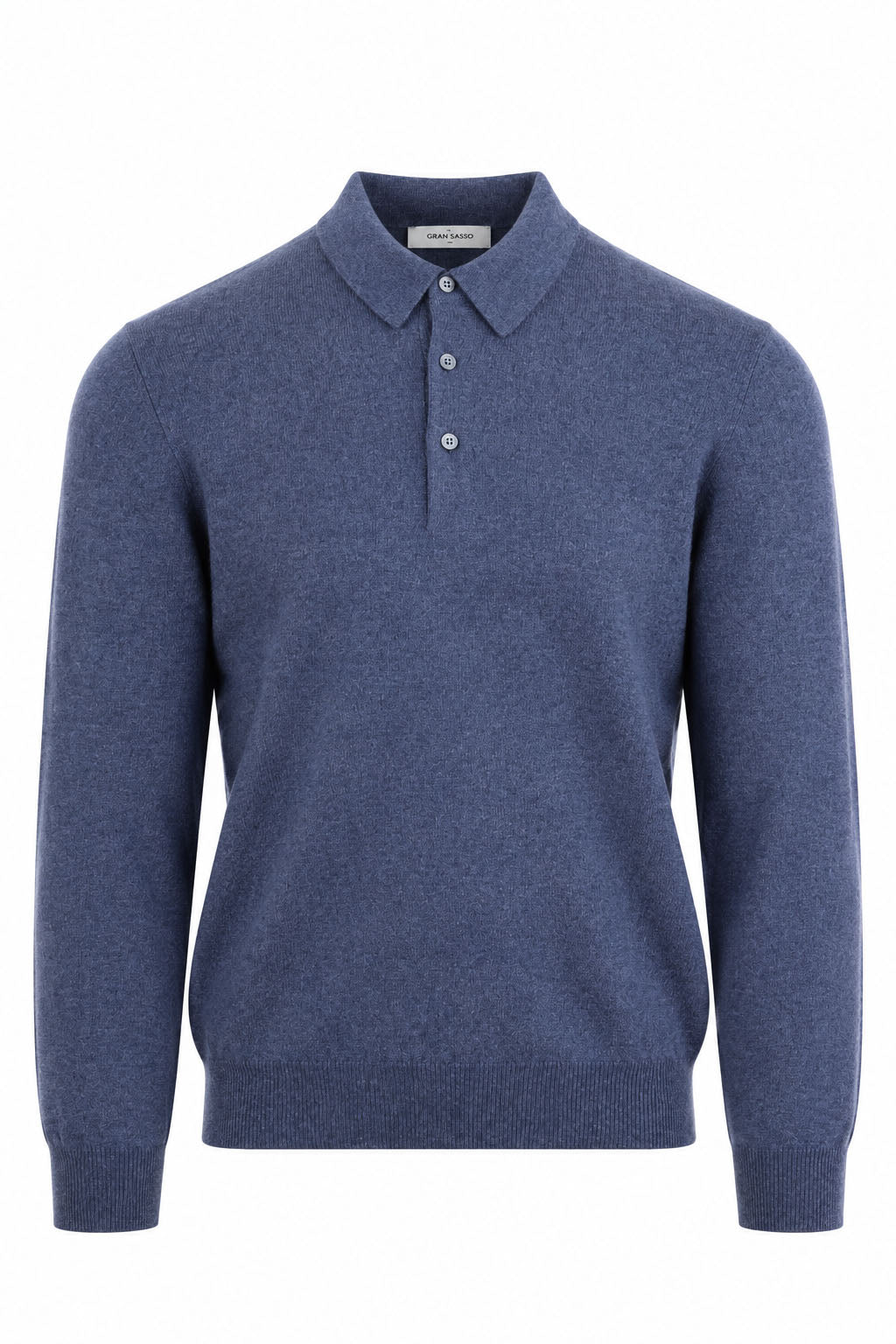 Polo Uomo a Manica Lunga in Lana e Cashmere 