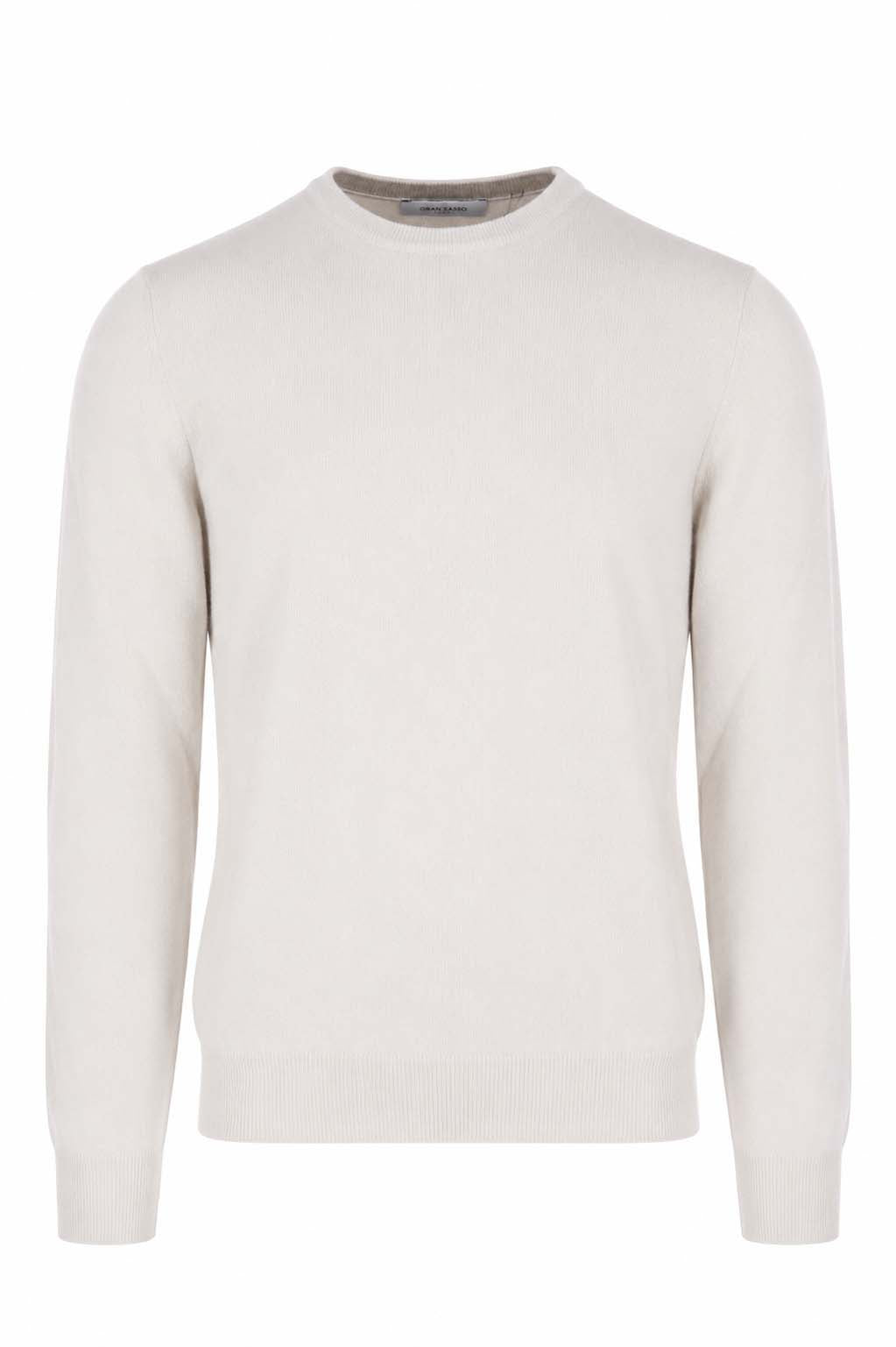 Maglia girocollo in lana  e cachemire 