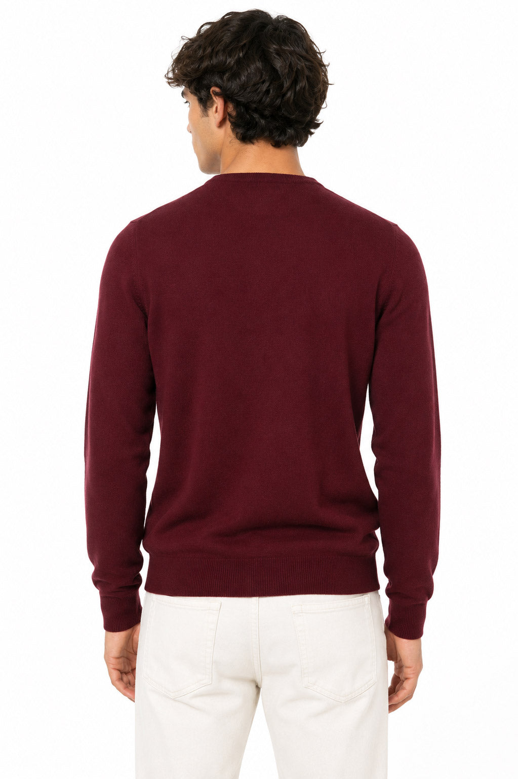 Maglia girocollo in lana  e cachemire 