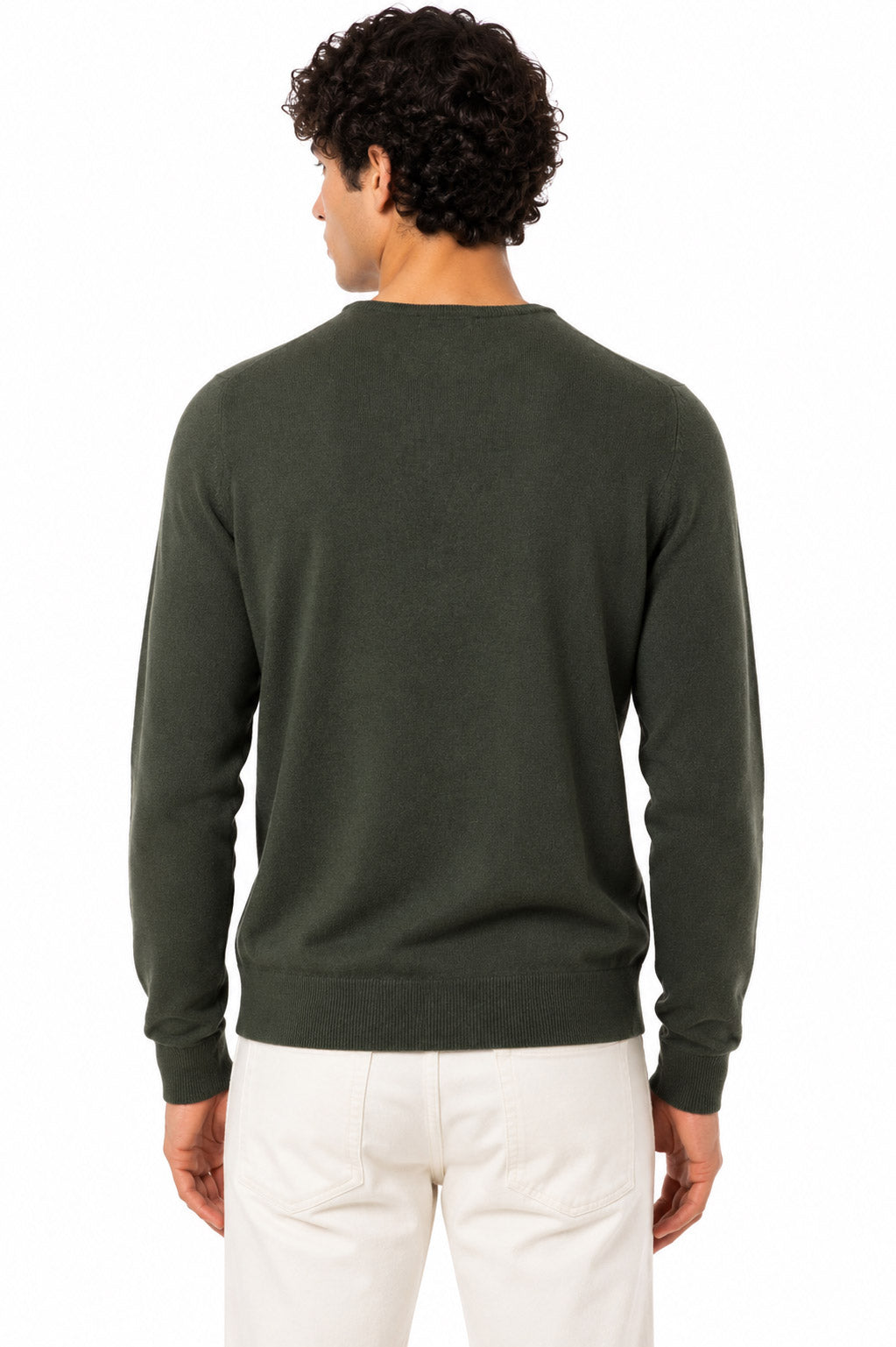 Maglia girocollo in lana  e cachemire 