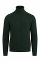 Maglia Dolcevita Uomo in Lana Merinos Extrafine a Microtrecce