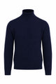 Maglia Dolcevita Uomo in Lana Merinos Extrafine a Microtrecce