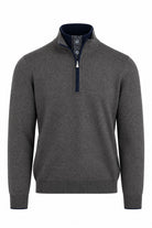 Maglia Uomo Collo Lupetto con Zip e Bottoni in lana 