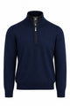 Maglia Uomo Collo Lupetto con Zip e Bottoni in lana