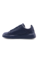 Sneakers Uomo in Pelle con Suola Platform Logata 