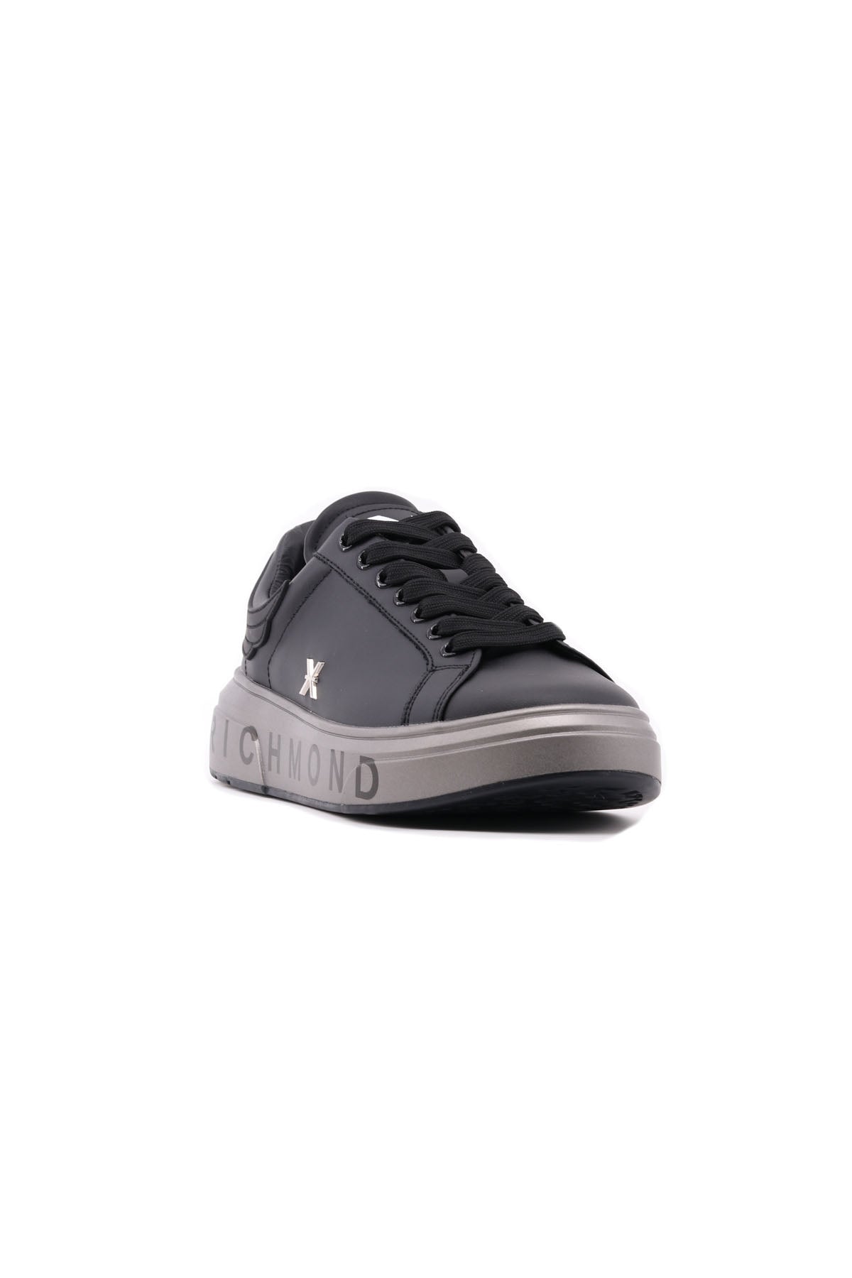 Sneakers Uomo in Pelle con Suola Platform Logata 